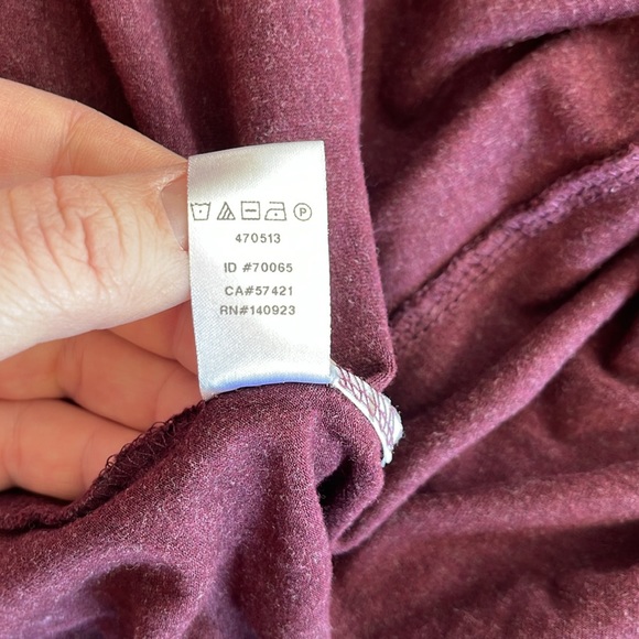 {Loft} Plum Floral Knit Tank Dress - Picture 7 of 8